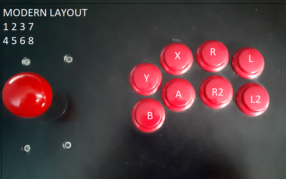 Modern Fightstick mapping for arcade controls