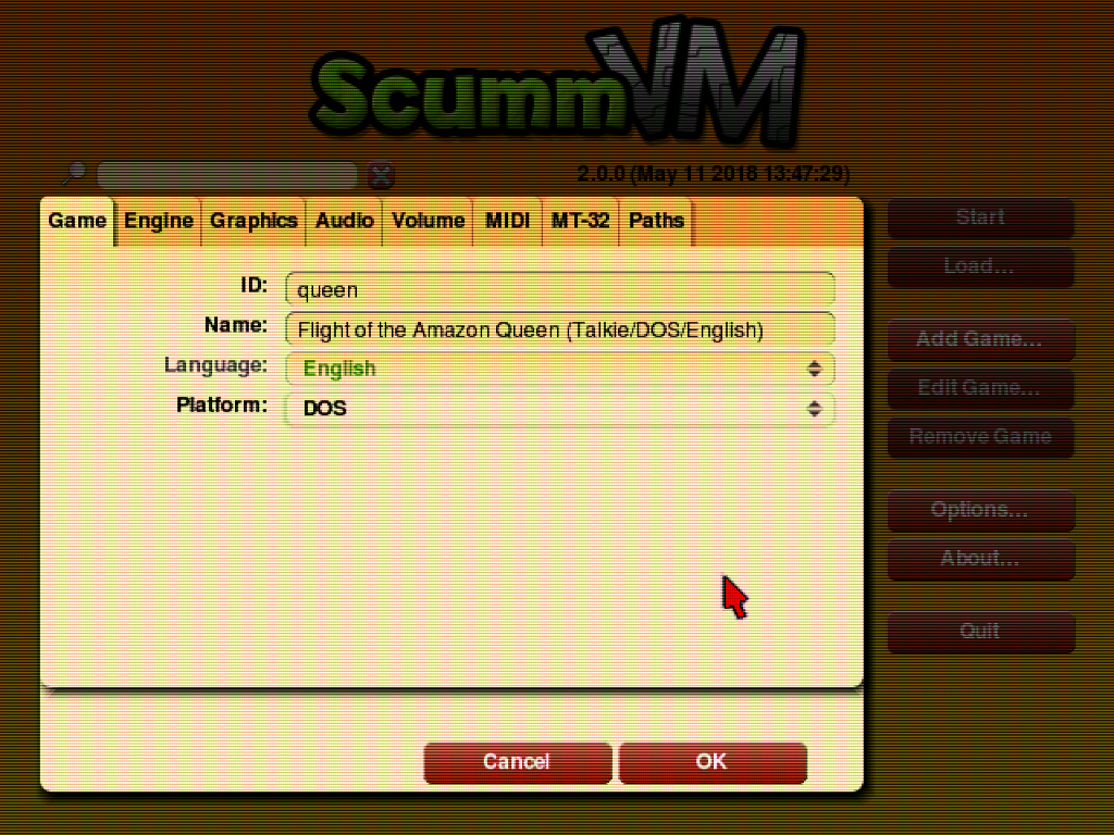 scummvm android file locations