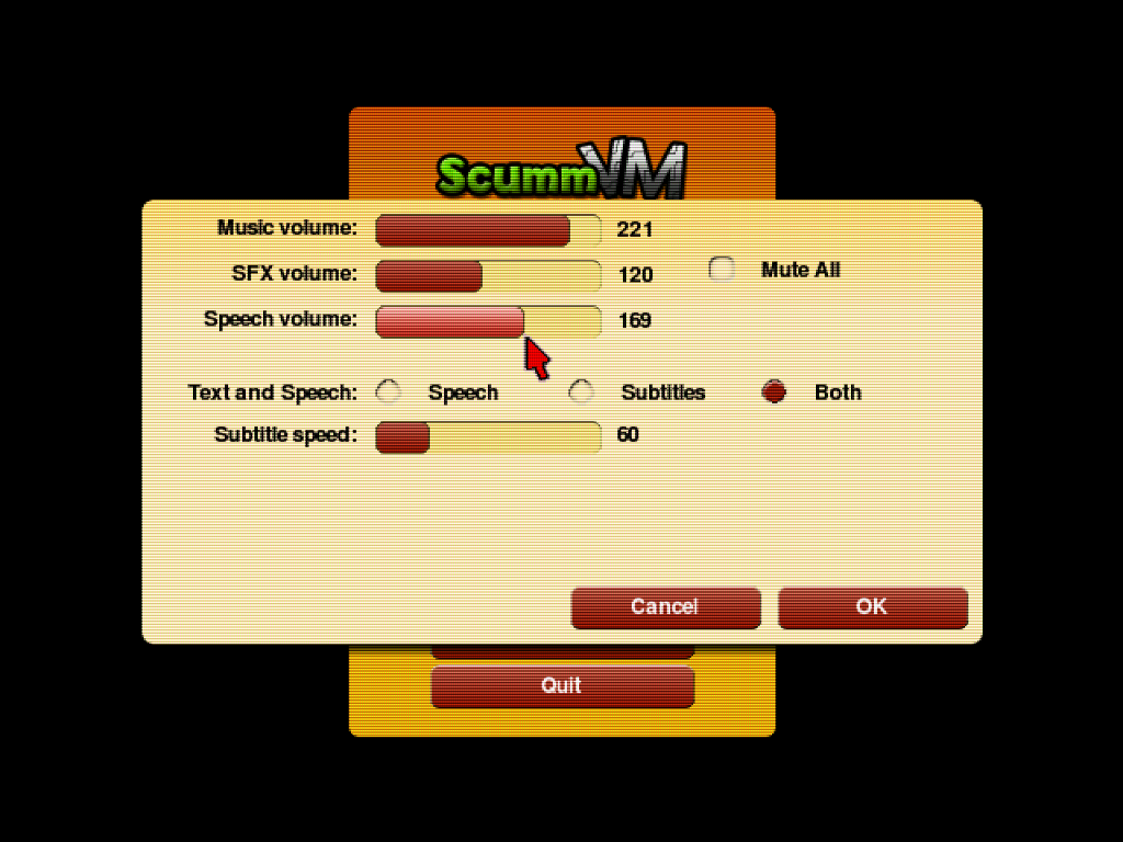 correct file type for scummvm