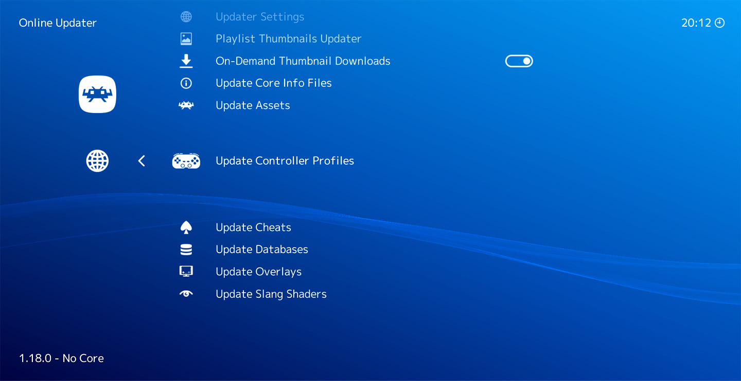 downloading joypad profiles